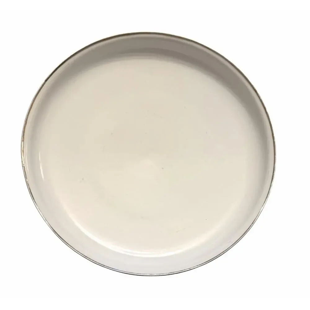 Vintage Megaware Enamel Stock Pot 12 Quart White Made in Spain 3602-C